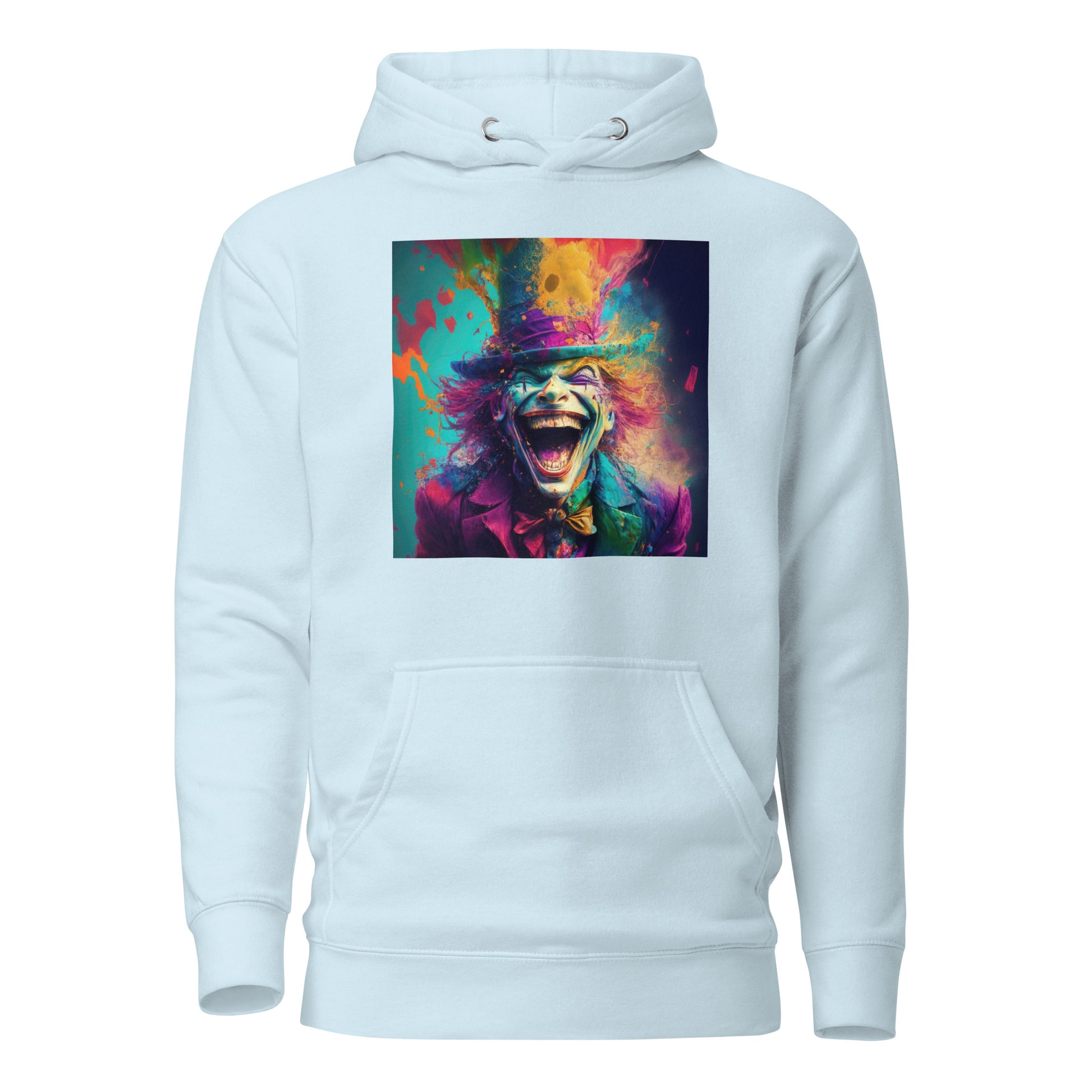 Crazy Mad Hatter Men's Alice in Wonderland Hoodie Sky Blue