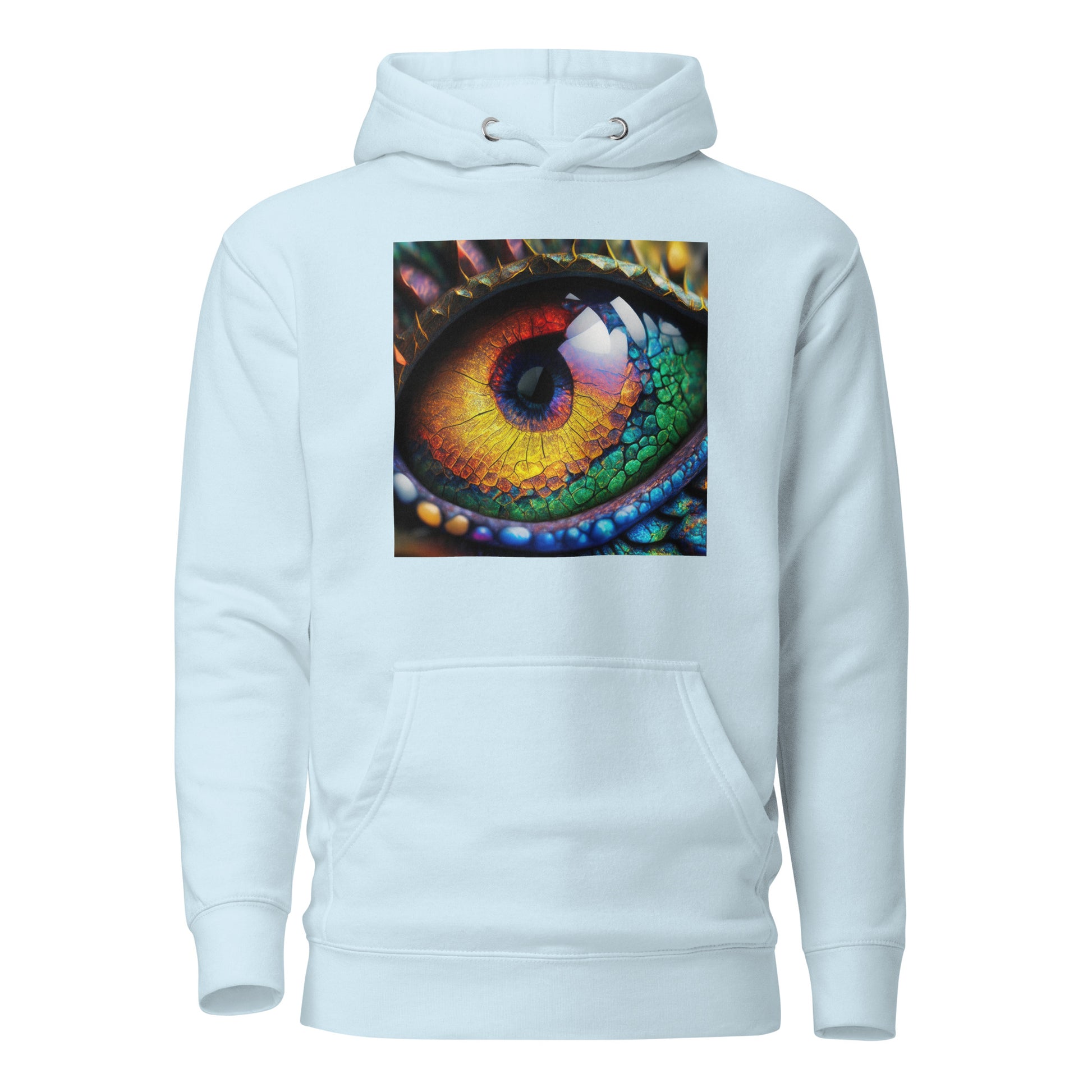 Dragon's Eye Men's Fantasy Hoodie Sky Blue