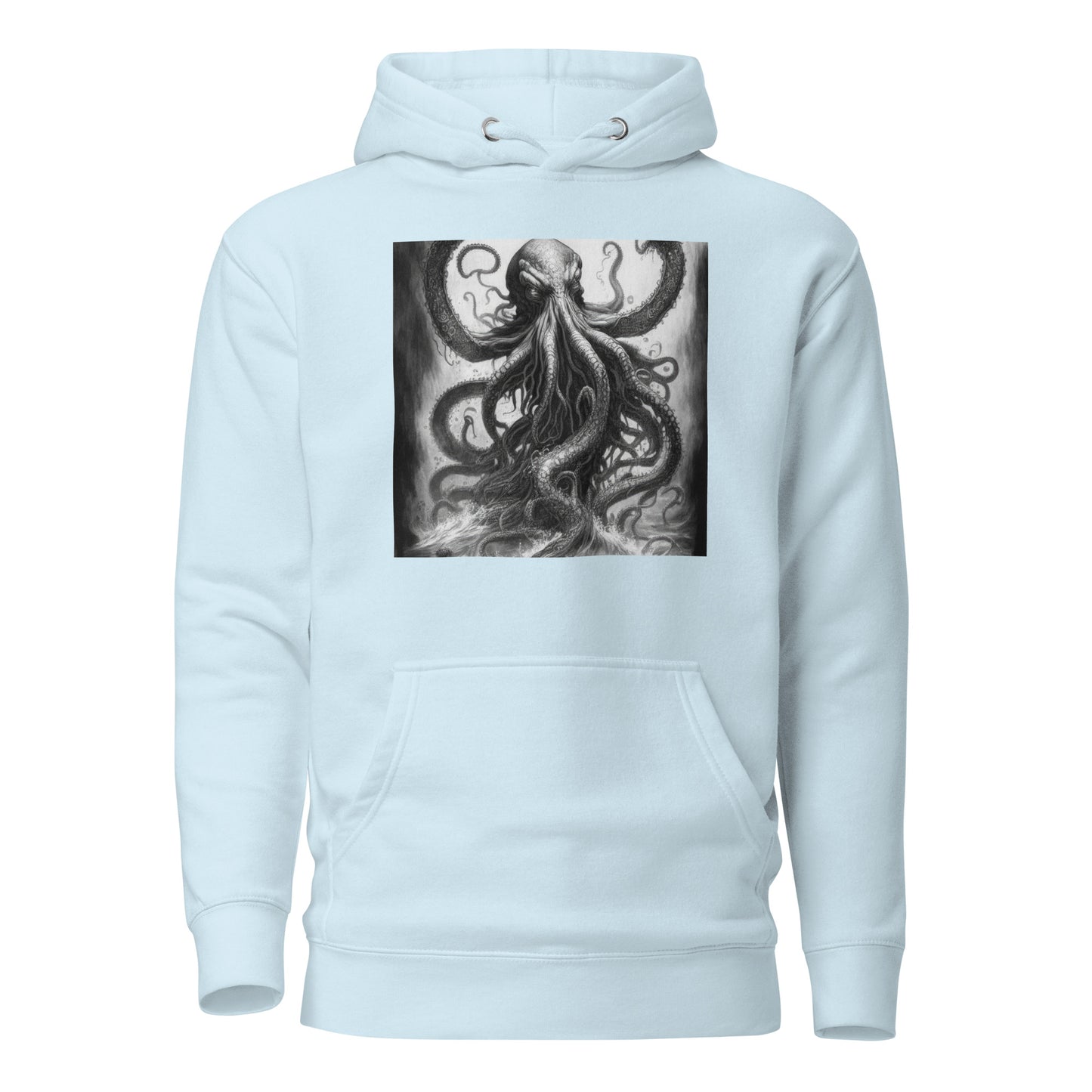 Savage Kraken Men's Hoodie Sky Blue