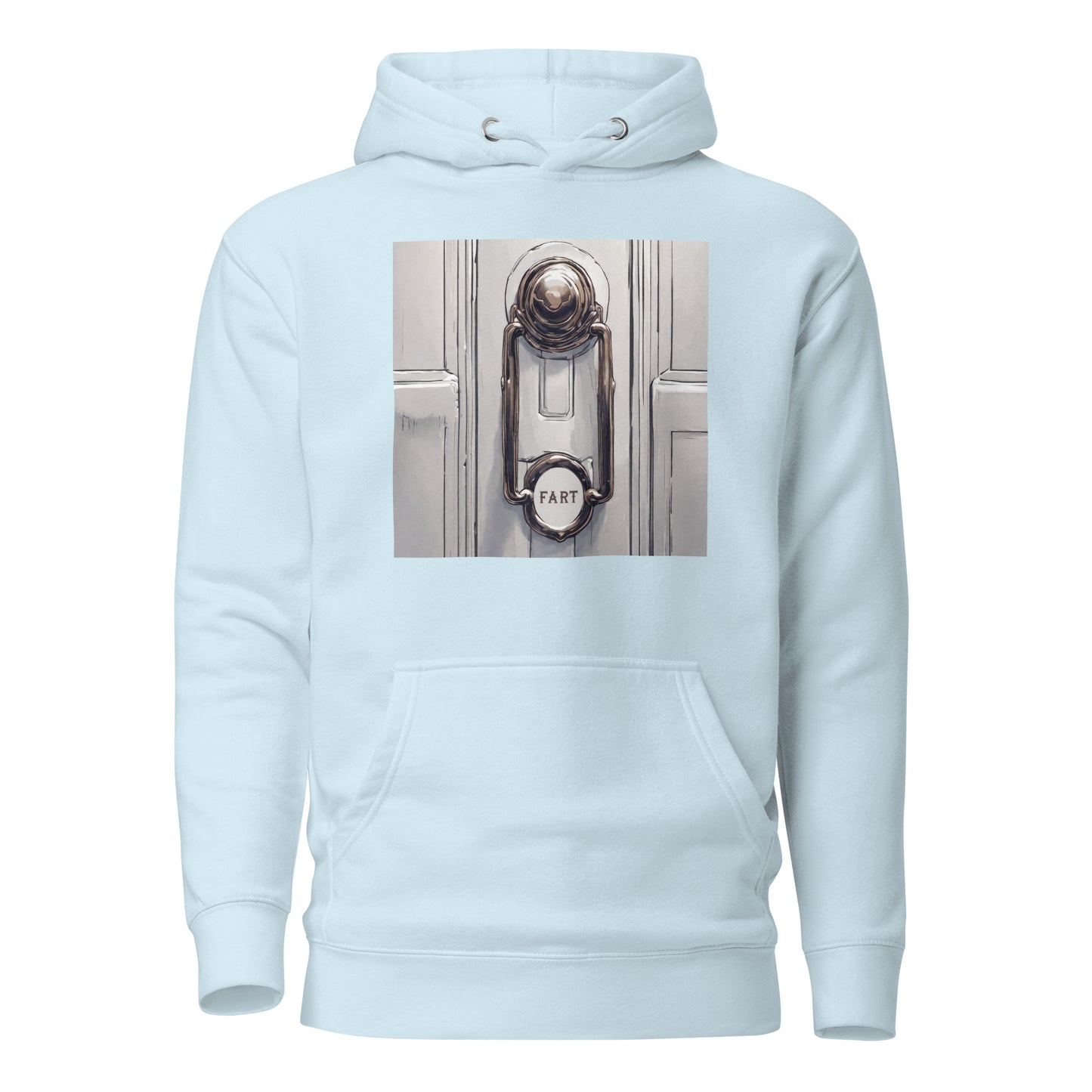 Fartknocker Men's Funny Hoodie Sky Blue