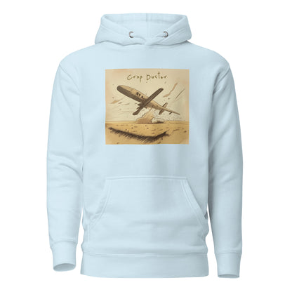 Crop Duster Men's Funny Hoodie Sky Blue