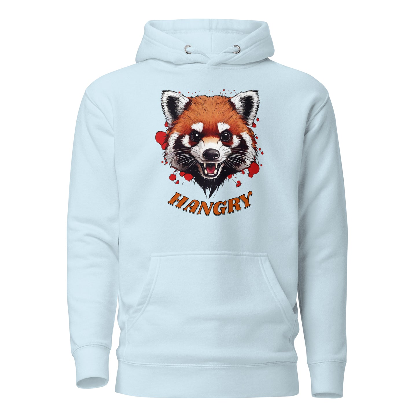 Hangry Men's Funny Hoodie Sky Blue