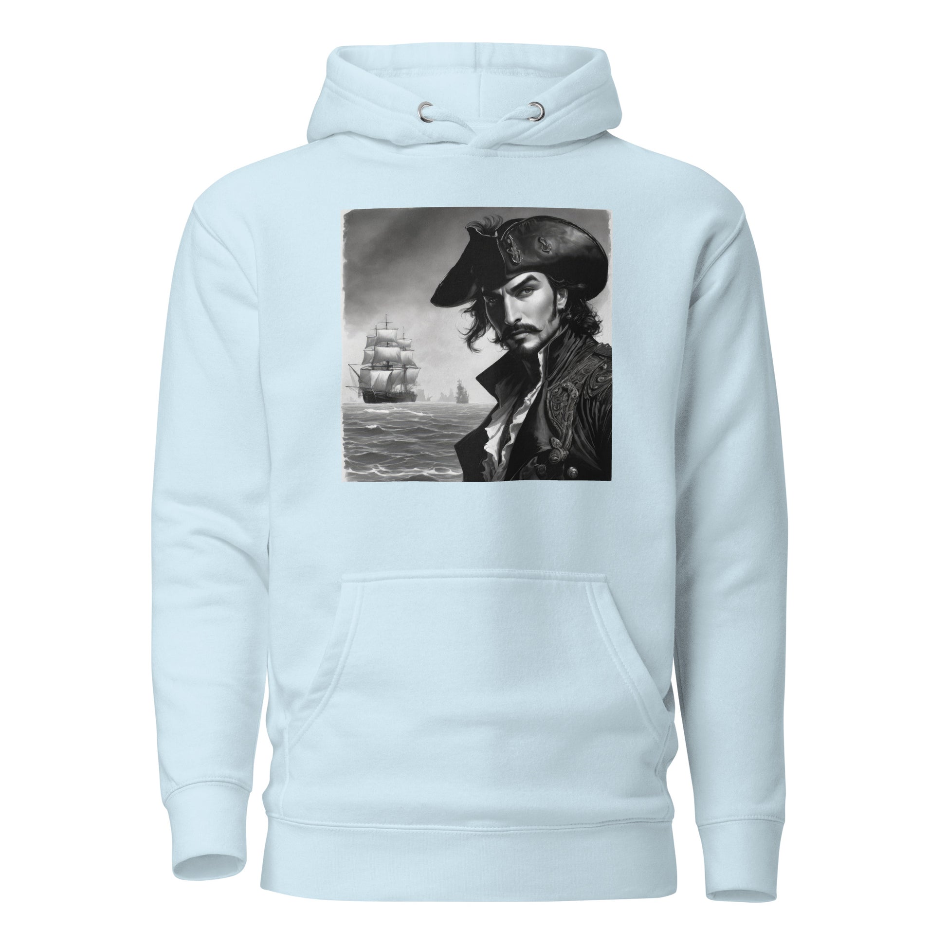 Captain Hook's Gaze Men's Hoodie Sky Blue