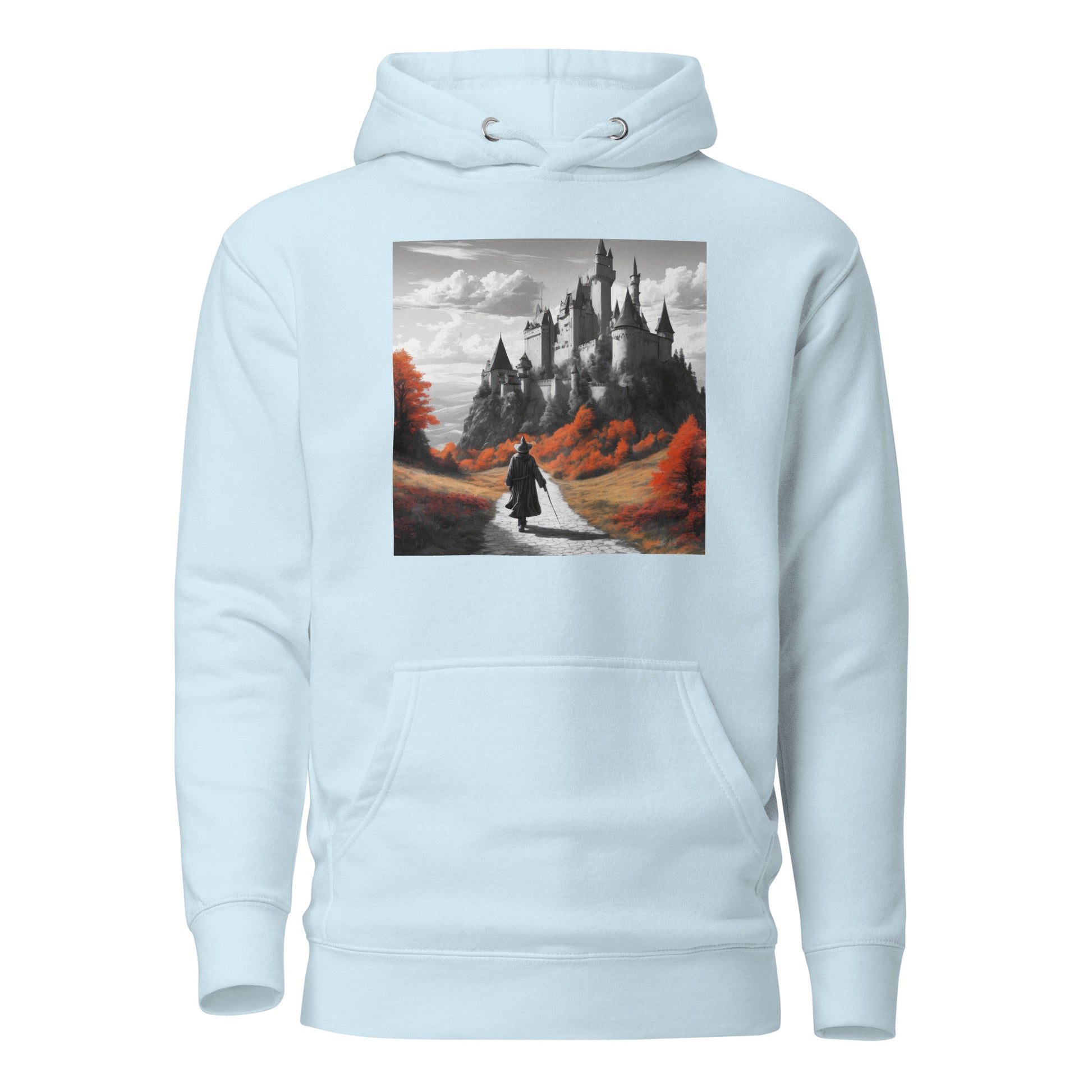 Wizard's Journey Men's Hoodie Sky Blue