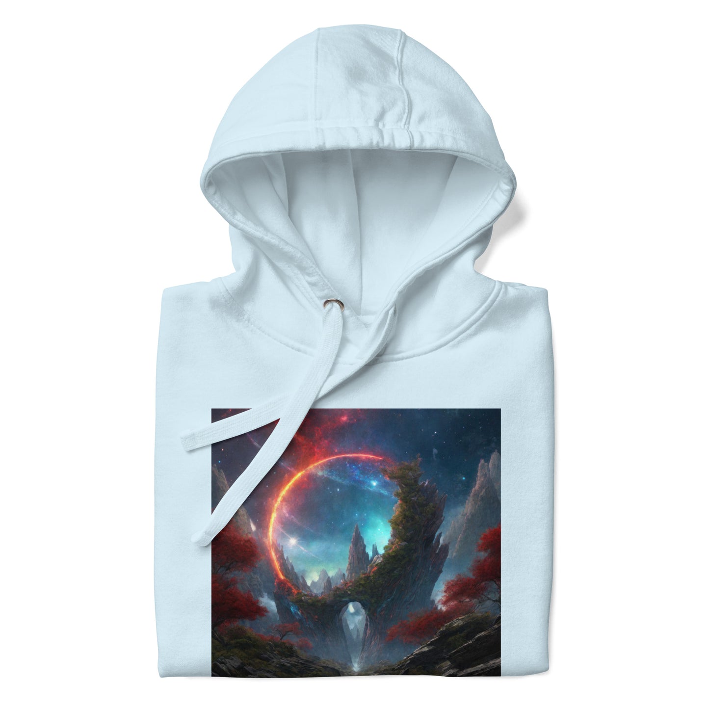 Ring of Fire Futuristic Landscape Men's Graphic Hoodie