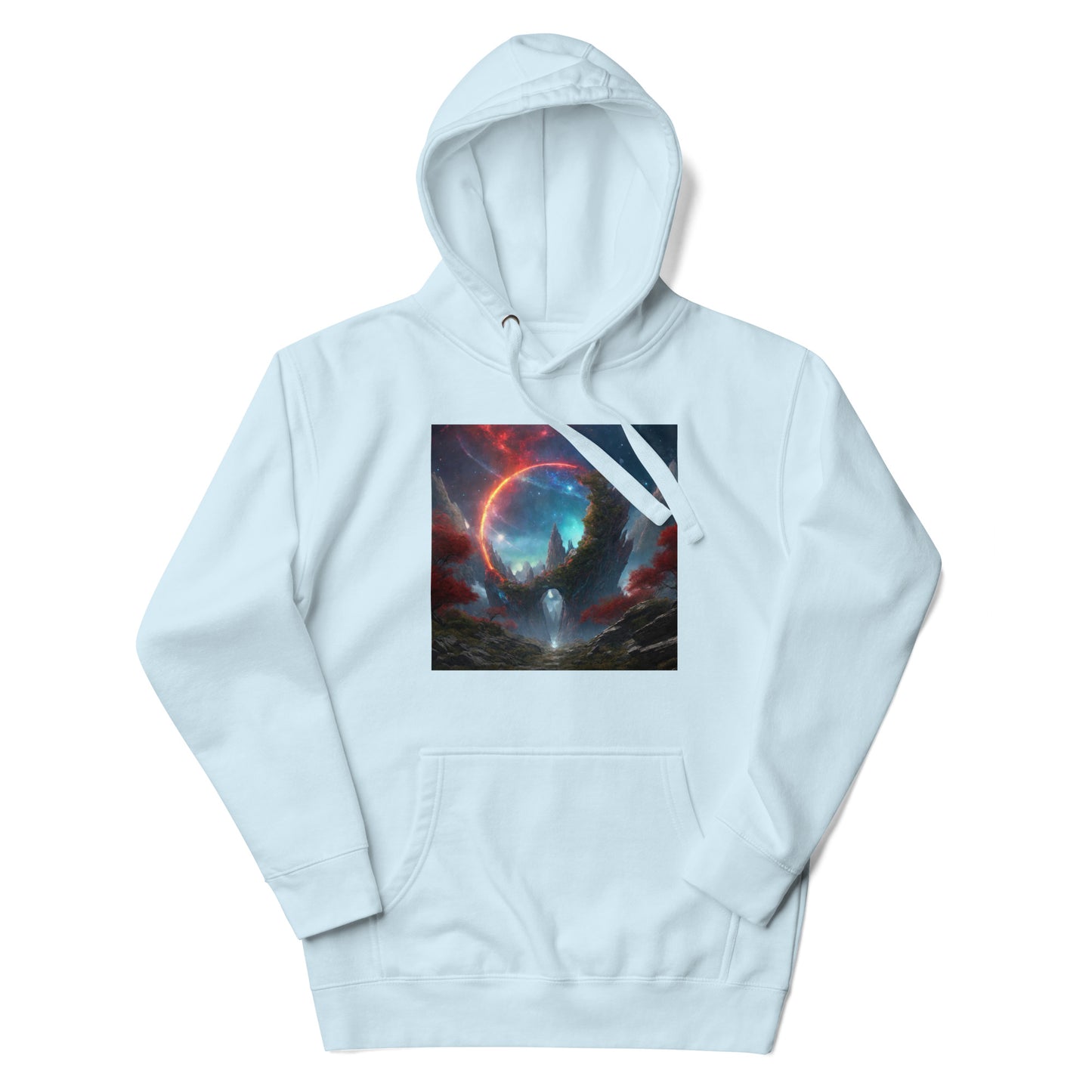 Ring of Fire Futuristic Landscape Men's Graphic Hoodie