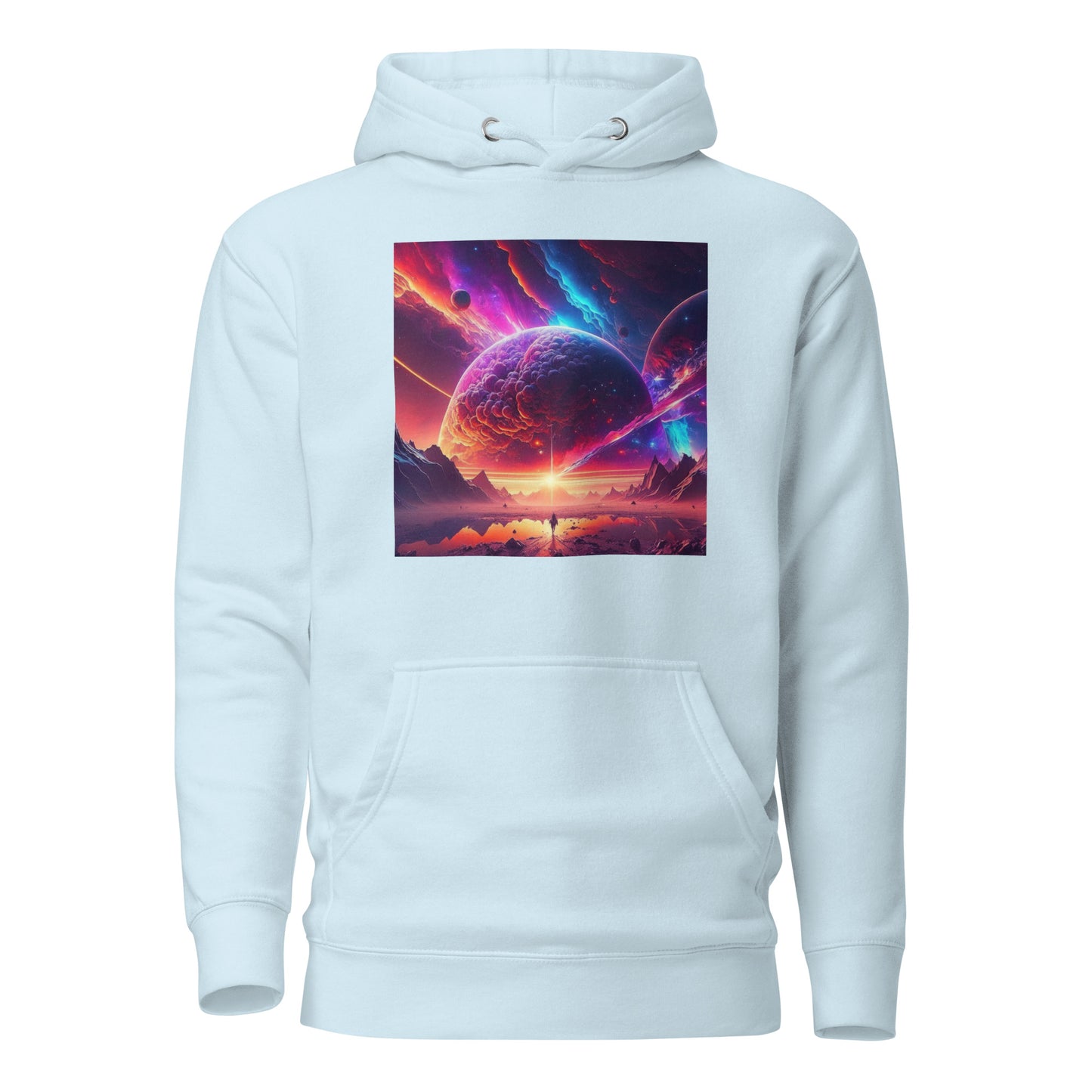 Amazing Apocalypse Men's Graphic Hoodie Sky Blue