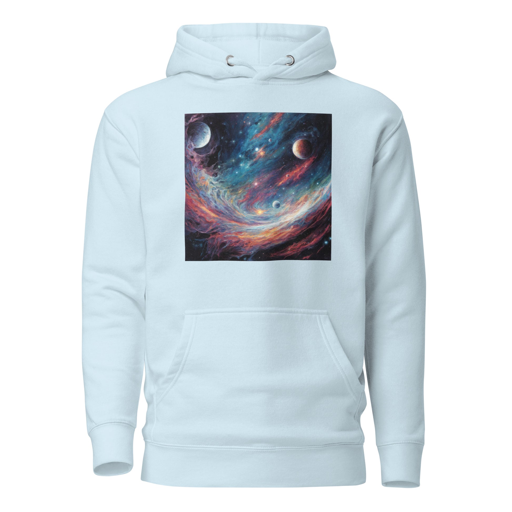 Galaxy Men's Graphic Hoodie Sky Blue