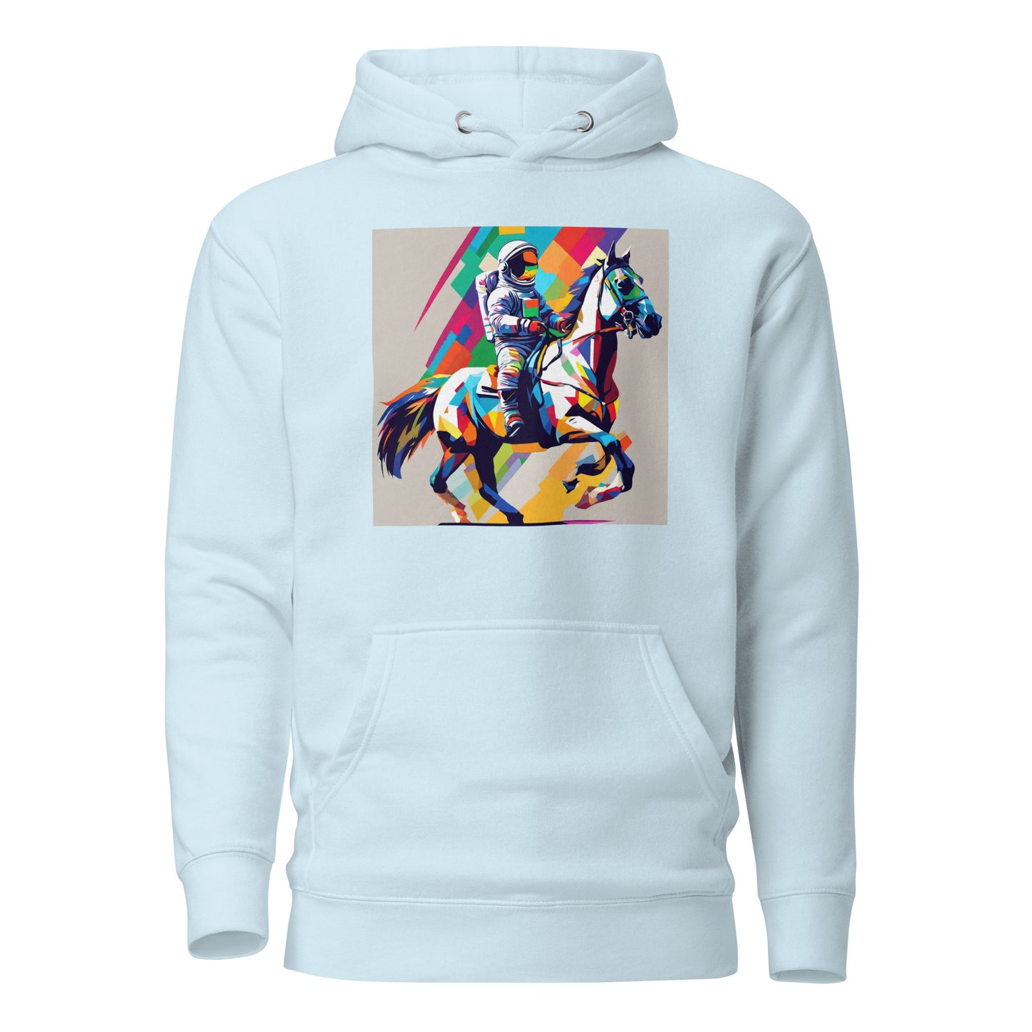 Cosmic Cowboy Men's Space Hoodie Sky Blue