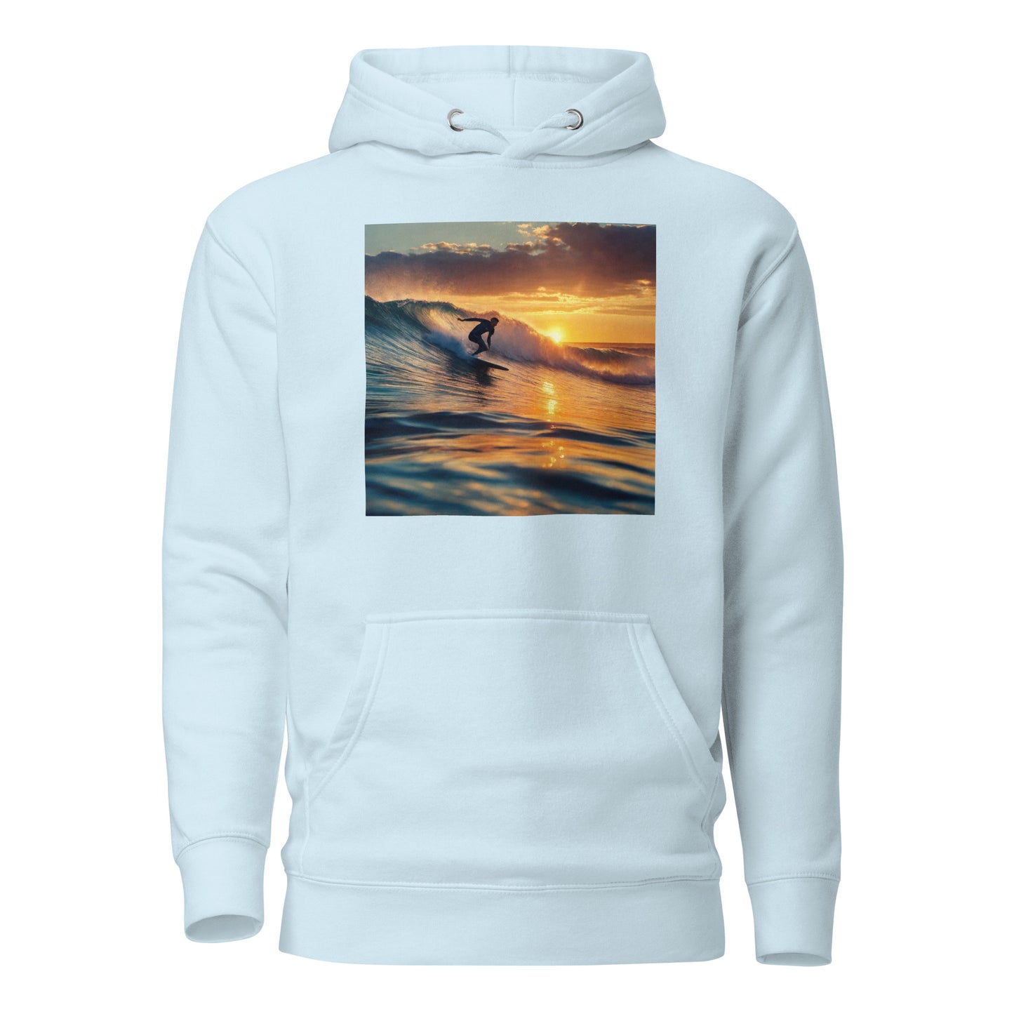 Surfing in the Sunset Men's Hoodie Sky Blue