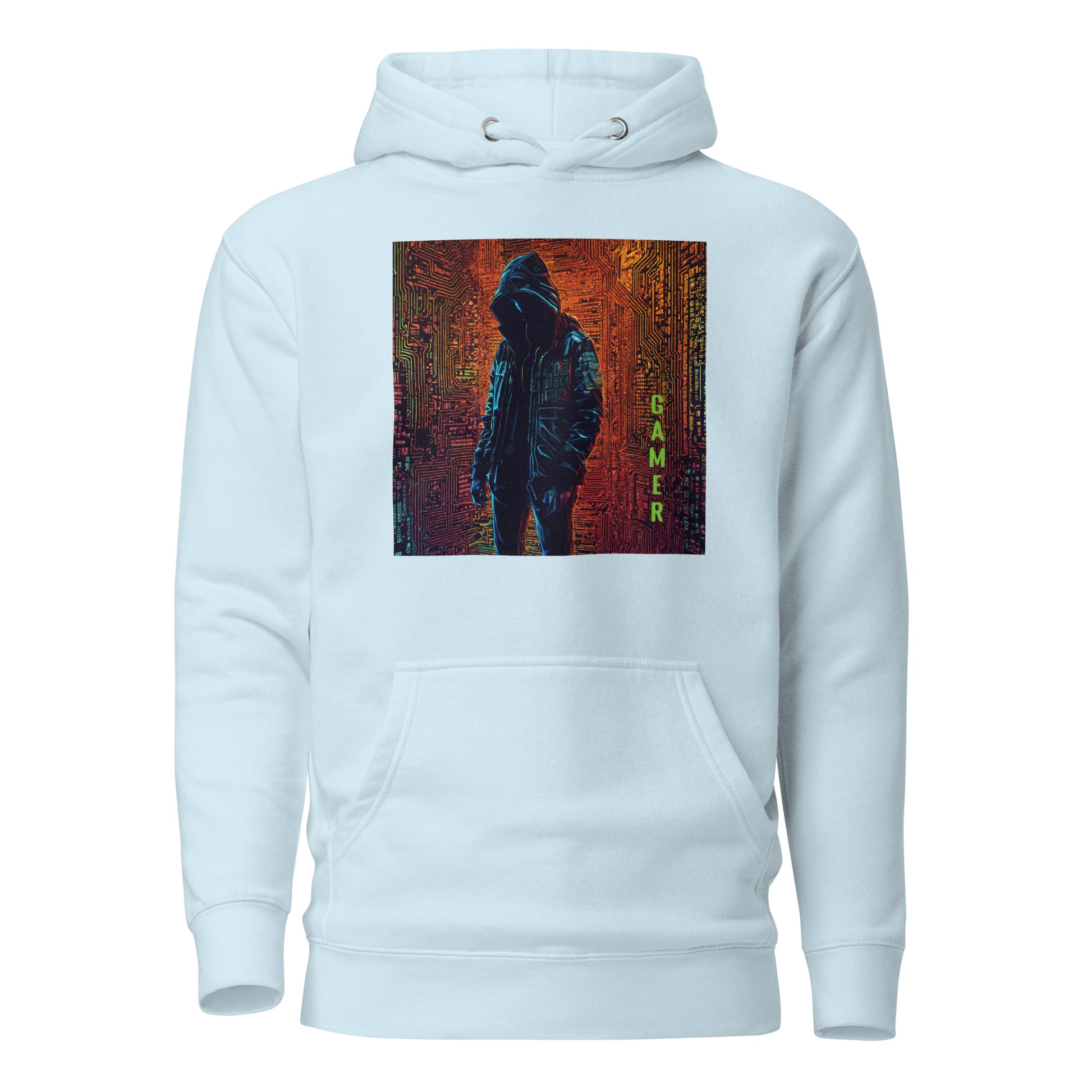 Men's Gamer Hoodie Sky Blue