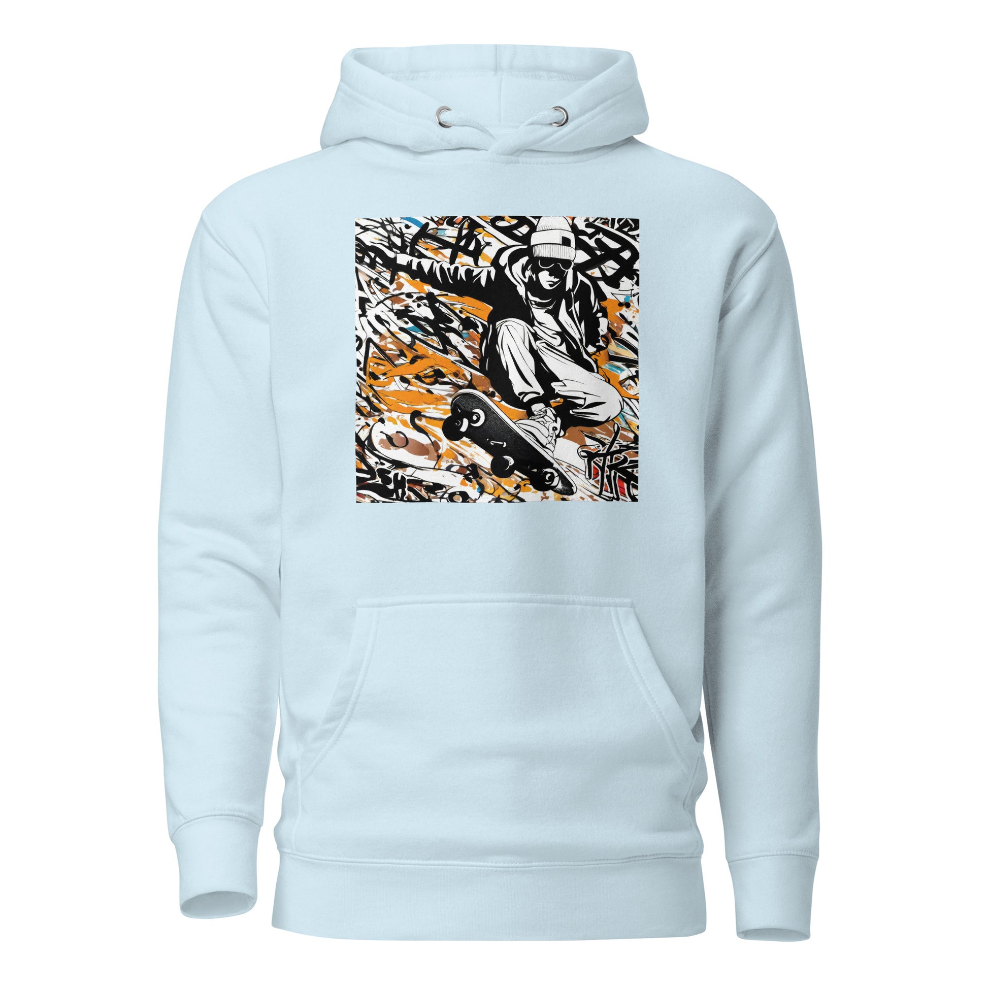 Men's Skateboarder Hoodie Sky Blue