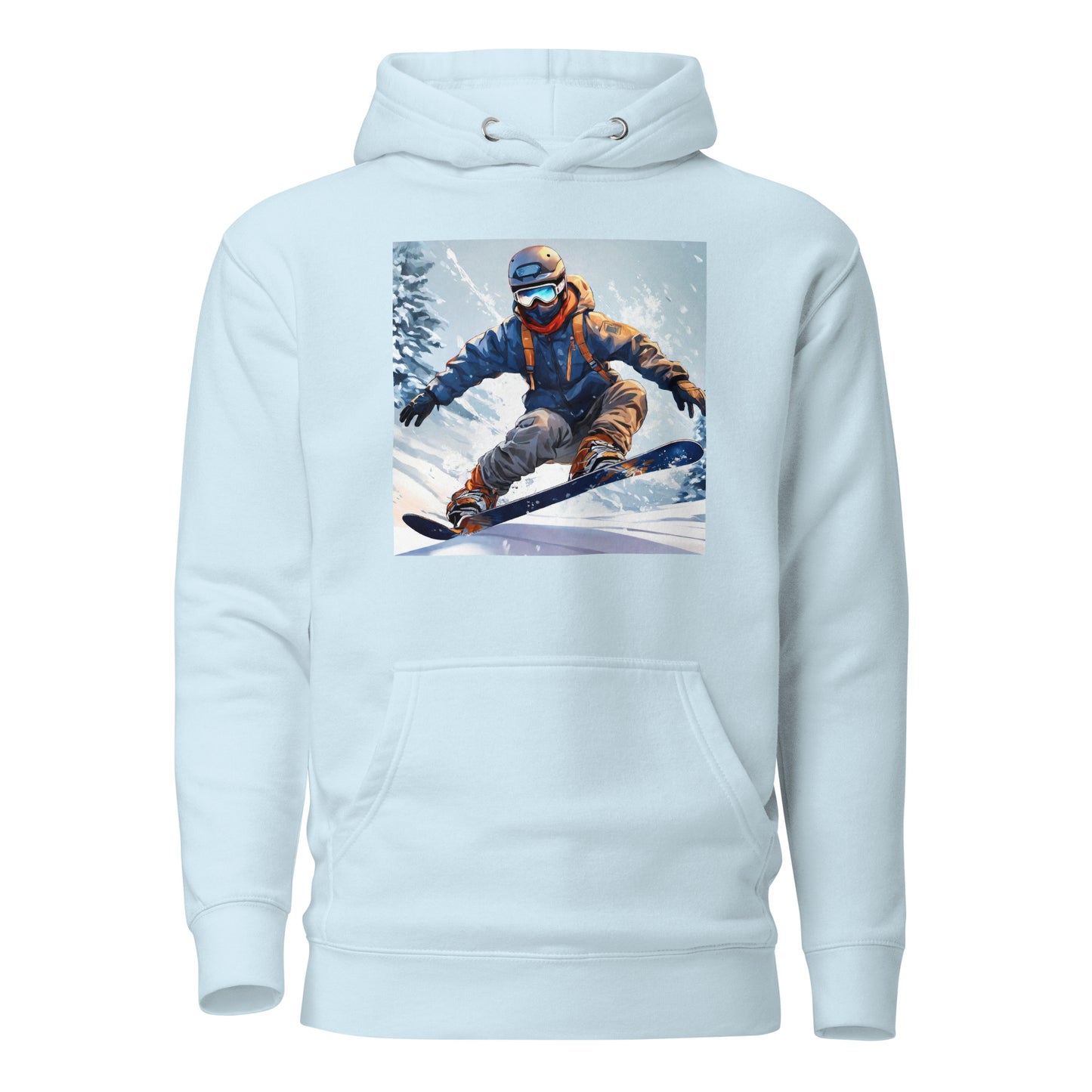 Men's Snowboarding Hoodie Sky Blue