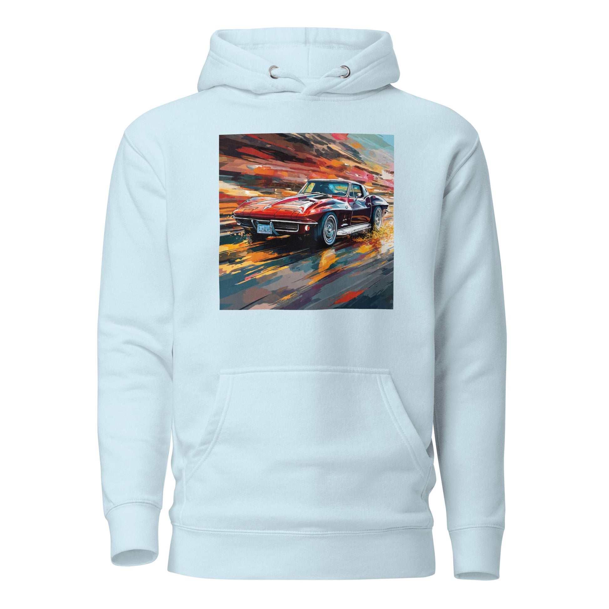 70s Mustang Men's Hoodie Sky Blue