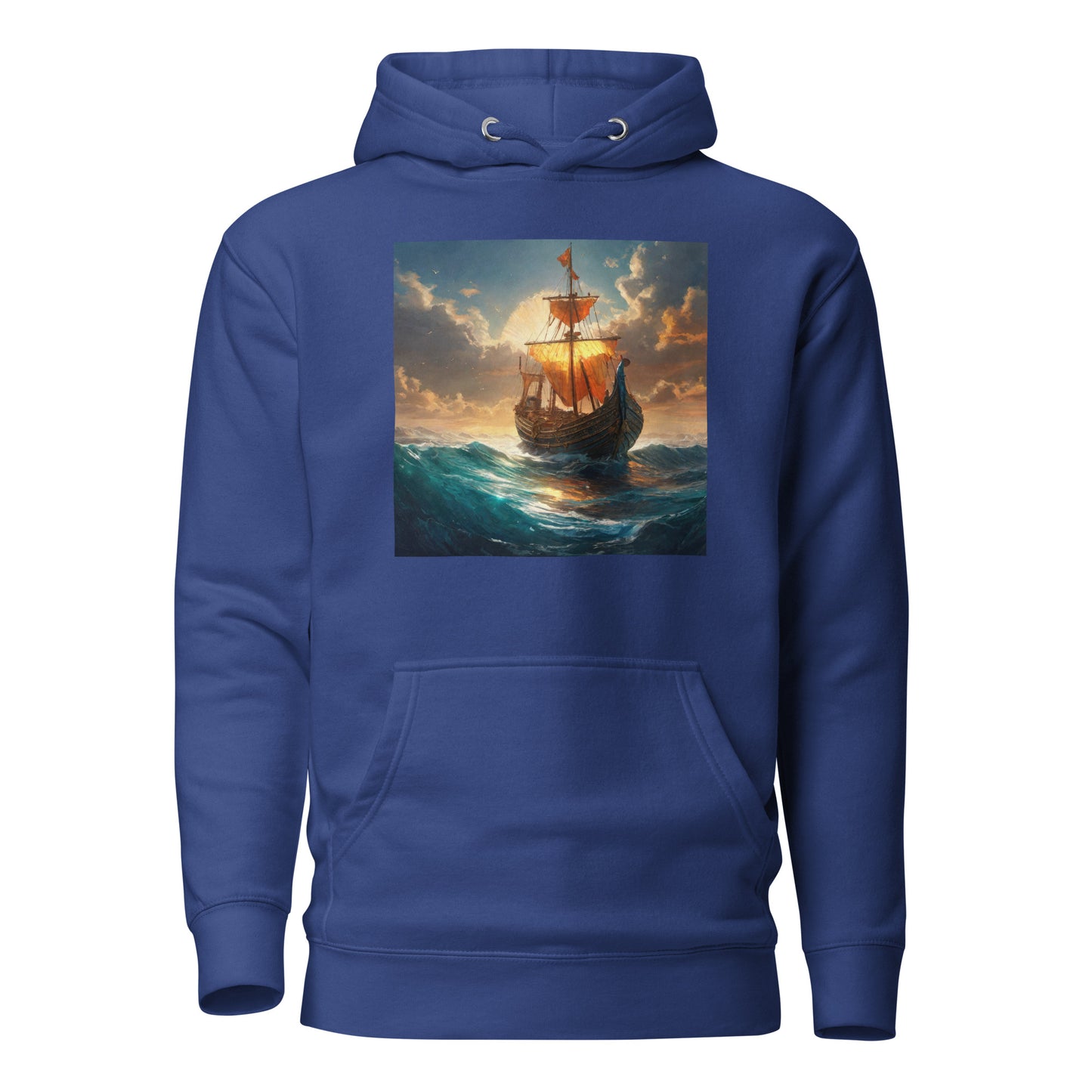 Sunset Ship Men's Hoodie Team Royal