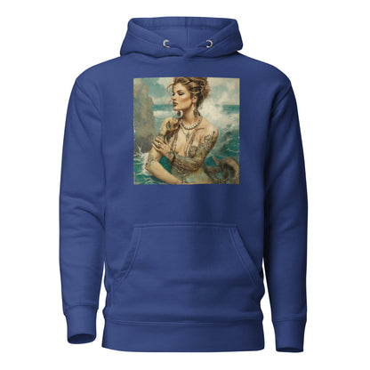 Mermaid with Tattoos Men's Hoodie Team Royal