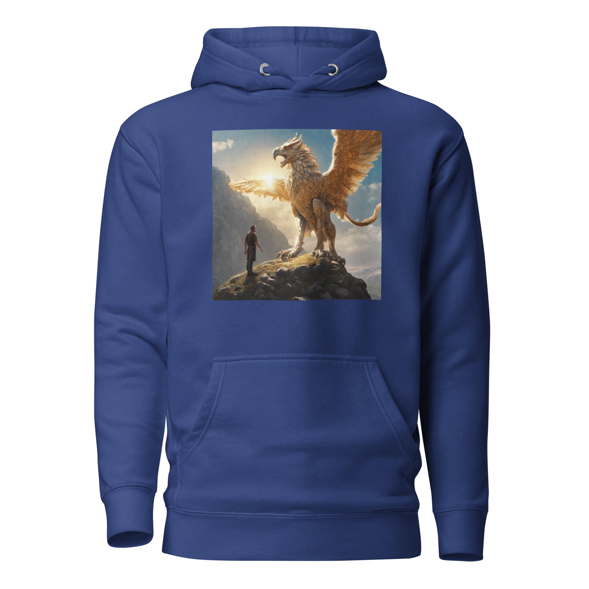 Warrior vs. Griffin Men's Hoodie Team Royal