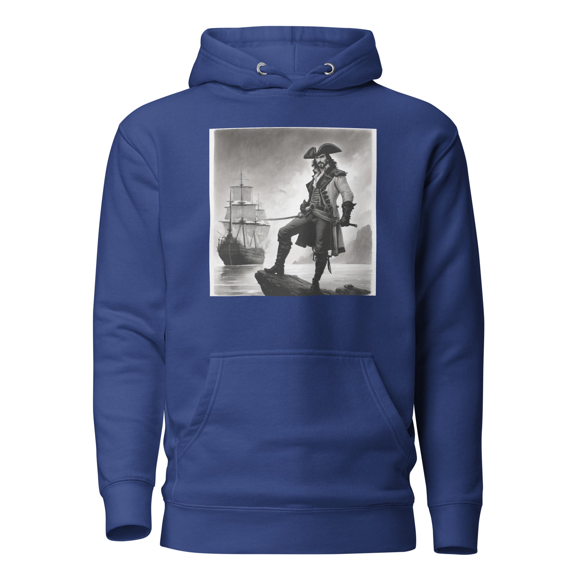 Captain Hook on the High Seas Men's Fairy Tale Hoodie Team Royal