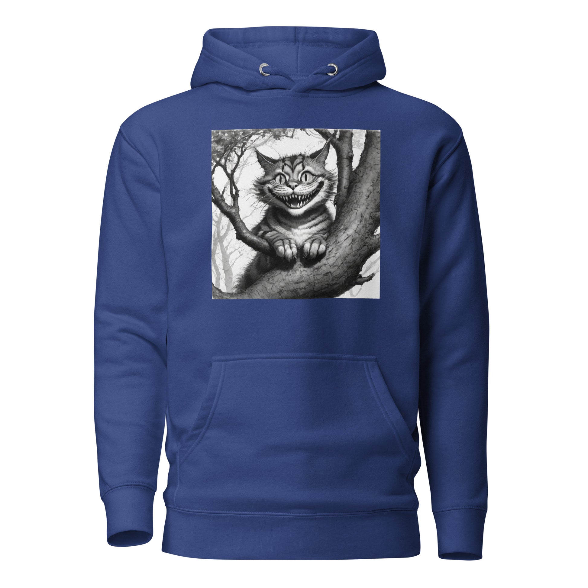 Cheshire Cat in a Tree Men's Alice in Wonderland Hoodie Team Royal