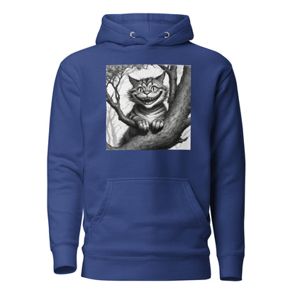 Cheshire Cat in a Tree Men's Alice in Wonderland Hoodie Team Royal