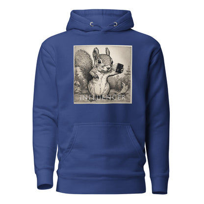 Squirrel Influencer Men's Funny Hoodie Team Royal