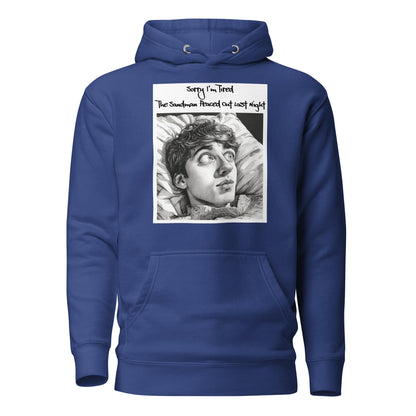 Sandman Peaced Out Men's Funny Hoodie Team Royal