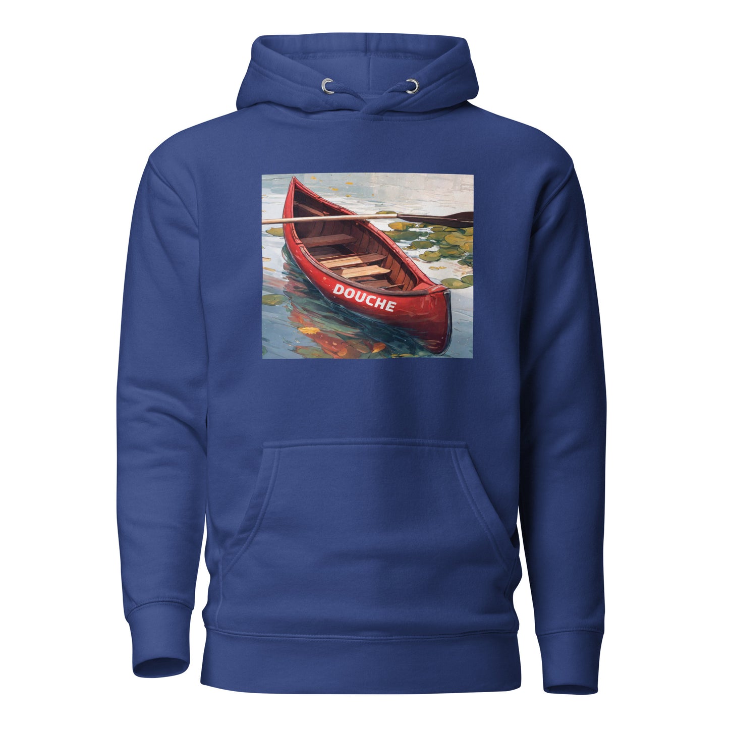 Douche Canoe Men's Funny Hoodie Team Royal