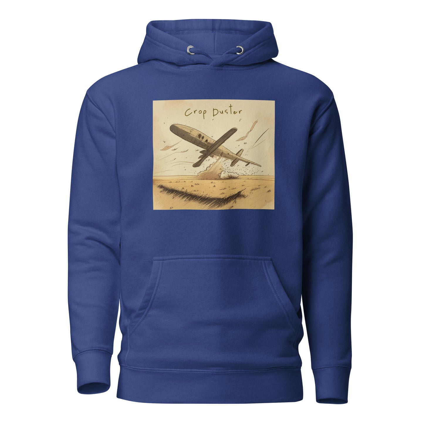 Crop Duster Men's Funny Hoodie Team Royal