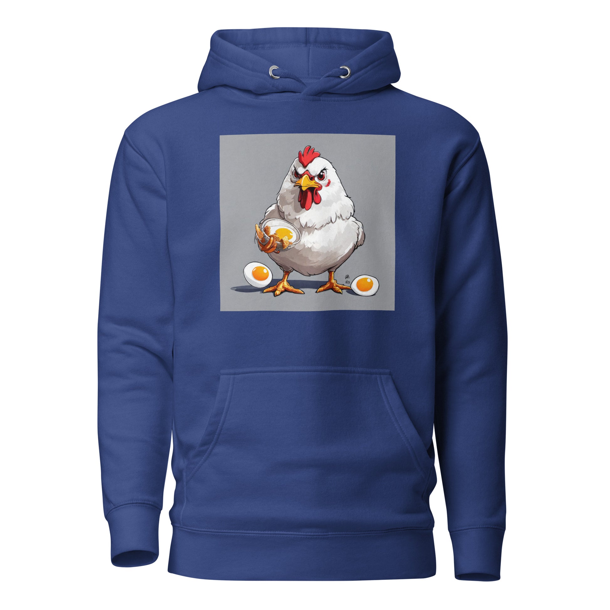 Cannibalistic Chicken Men's Funny Hoodie Team Royal