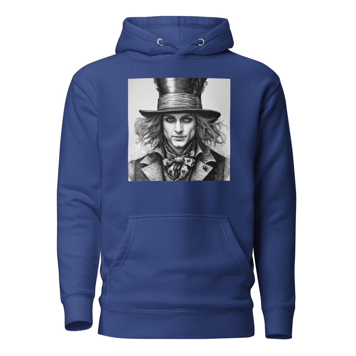 Serenely Eccentric Mad Hatter Men's Hoodie Team Royal