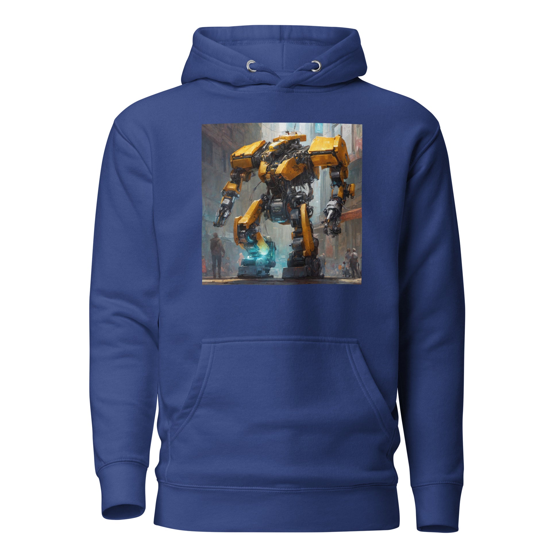 Yellow Mechanical Marvel Men's Hoodie Team Royal