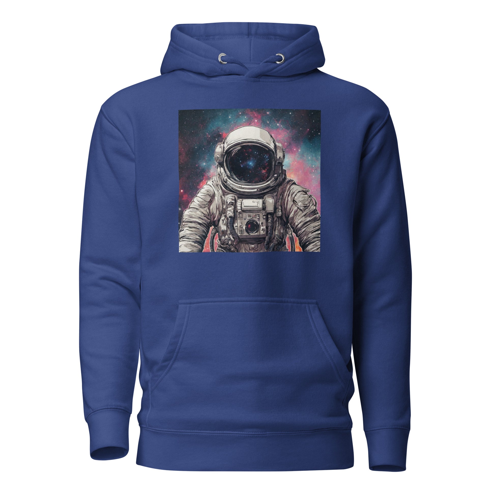 Galactic Astronaut Men's Pullover Sweatshirt Hoodie Team Royal