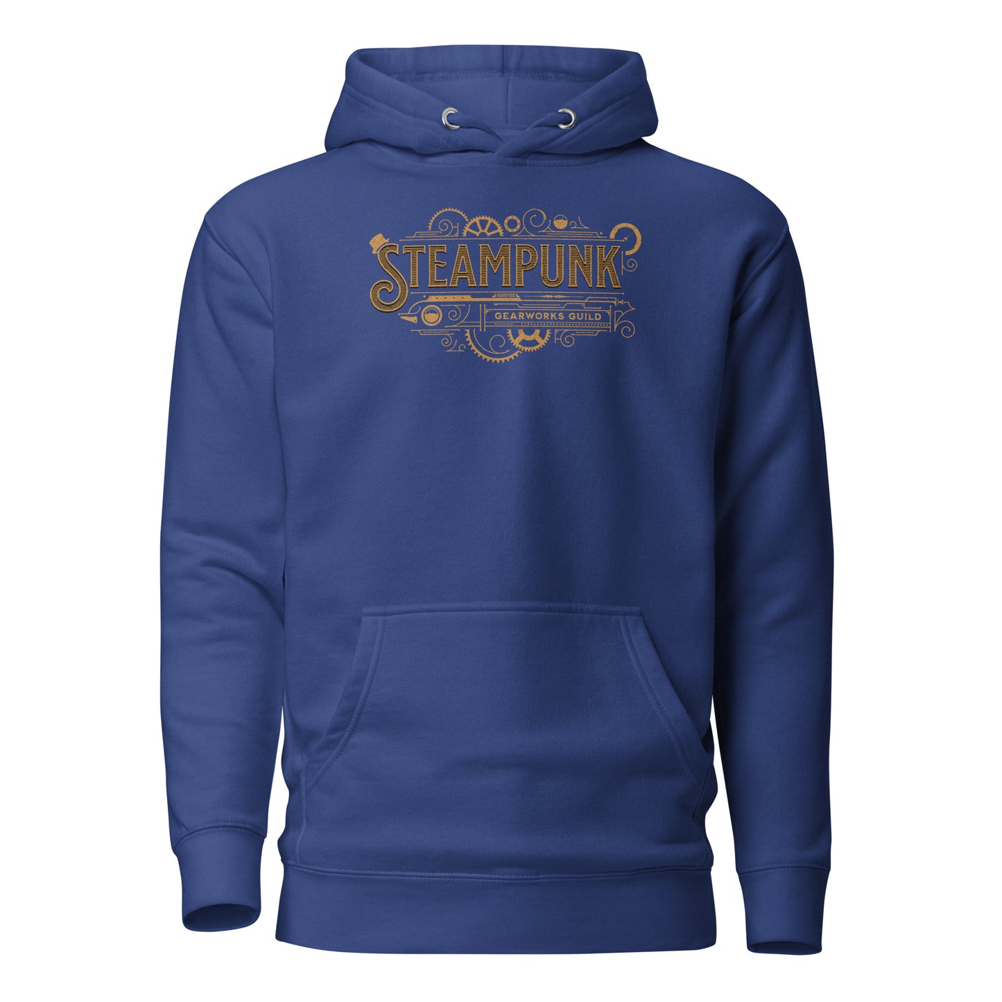 Steampunk Gearworks Guild Men's Hoodie Team Royal