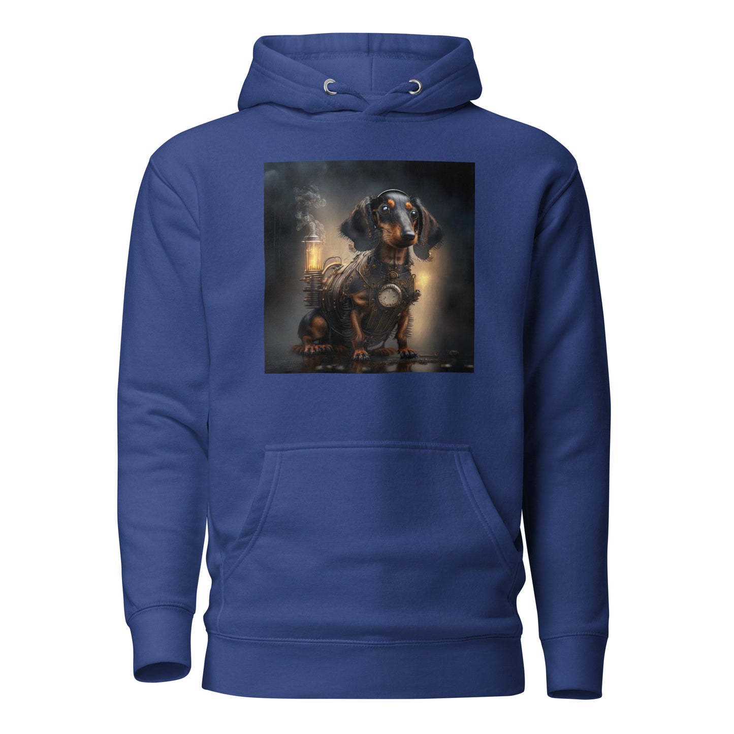 Pump Powered Pooch Men's Steampunk Hoodie Team Royal