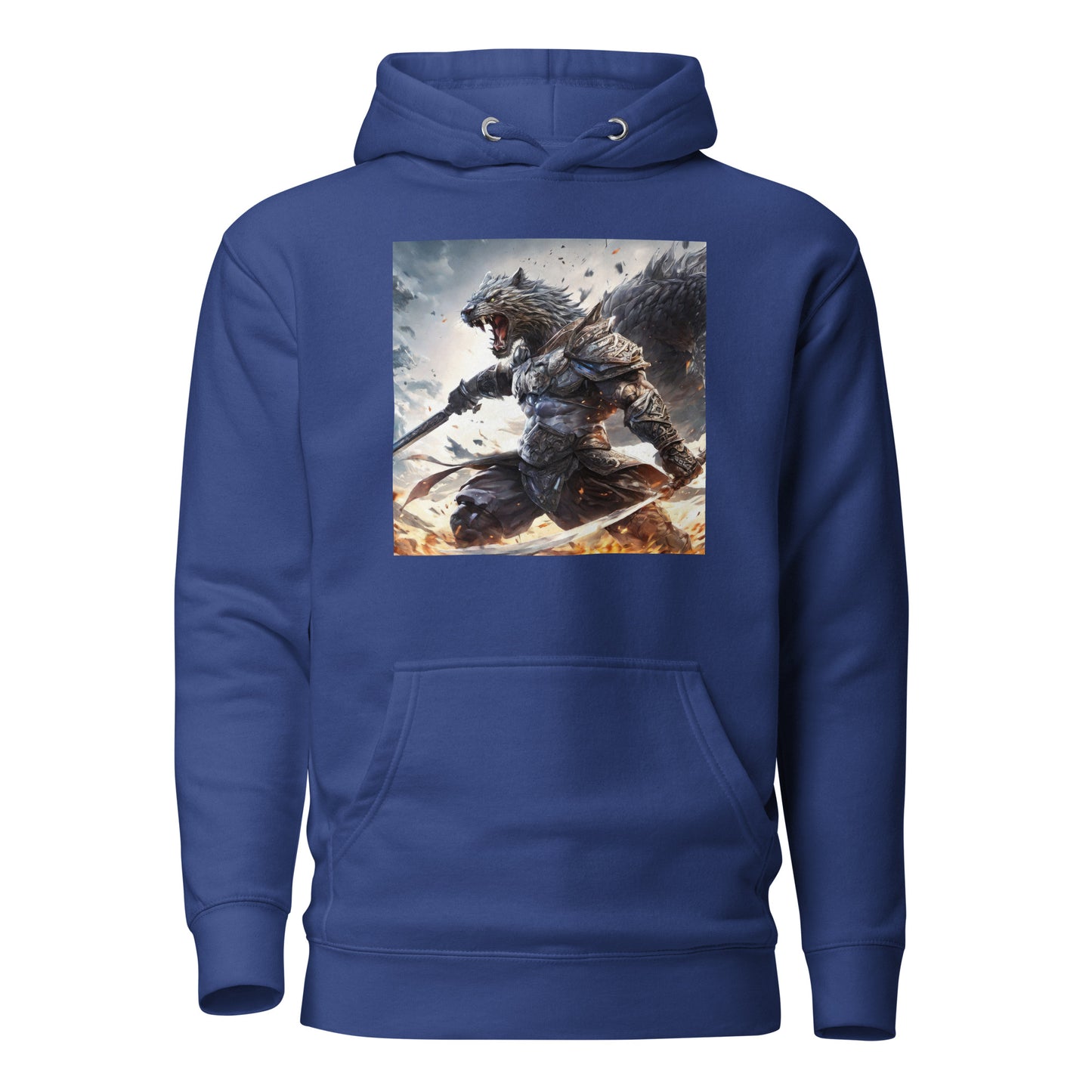 Raging Savage Men's Anime Hoodie Team Royal