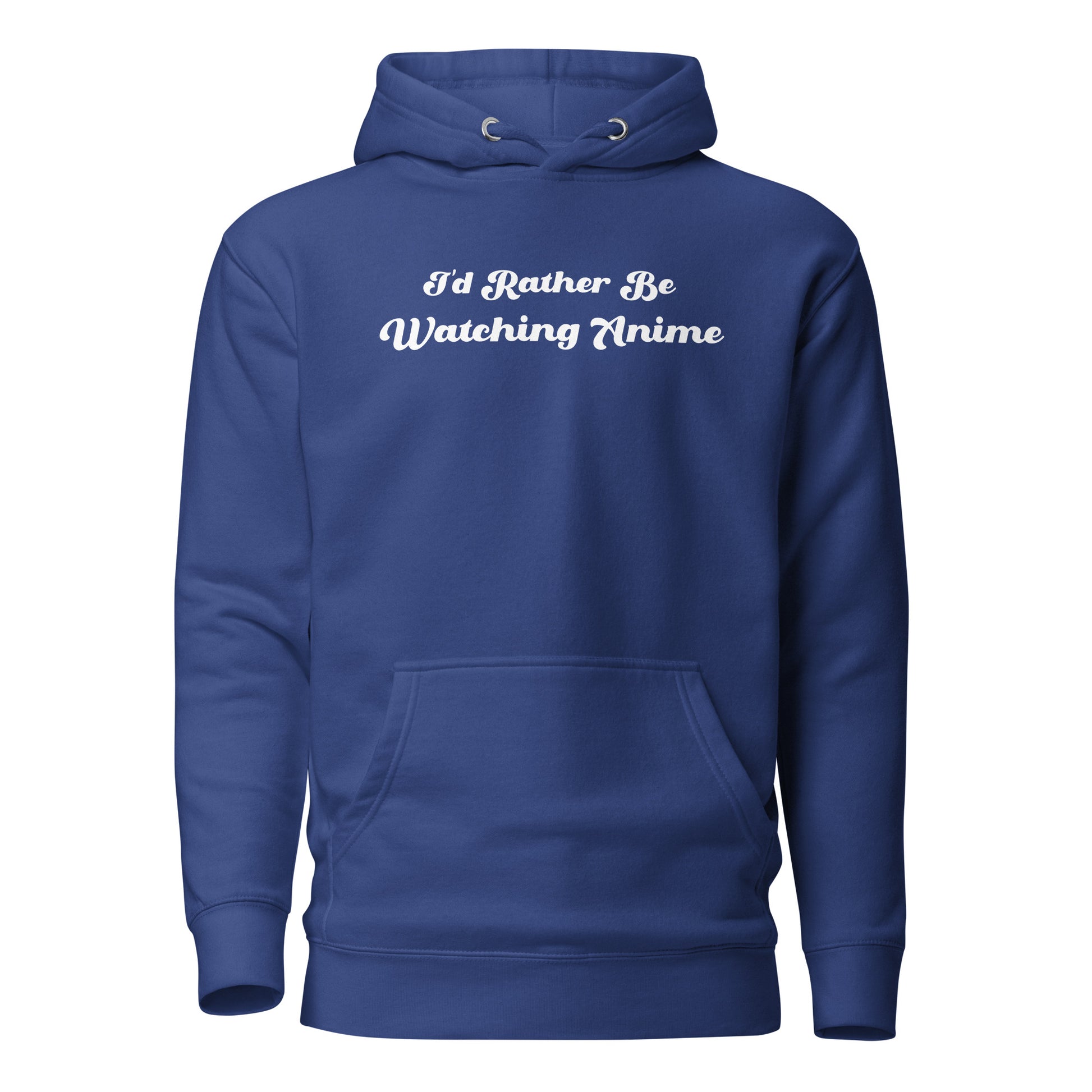 I'd Rather Be Watching Anime Men's Hoodie Team Royal