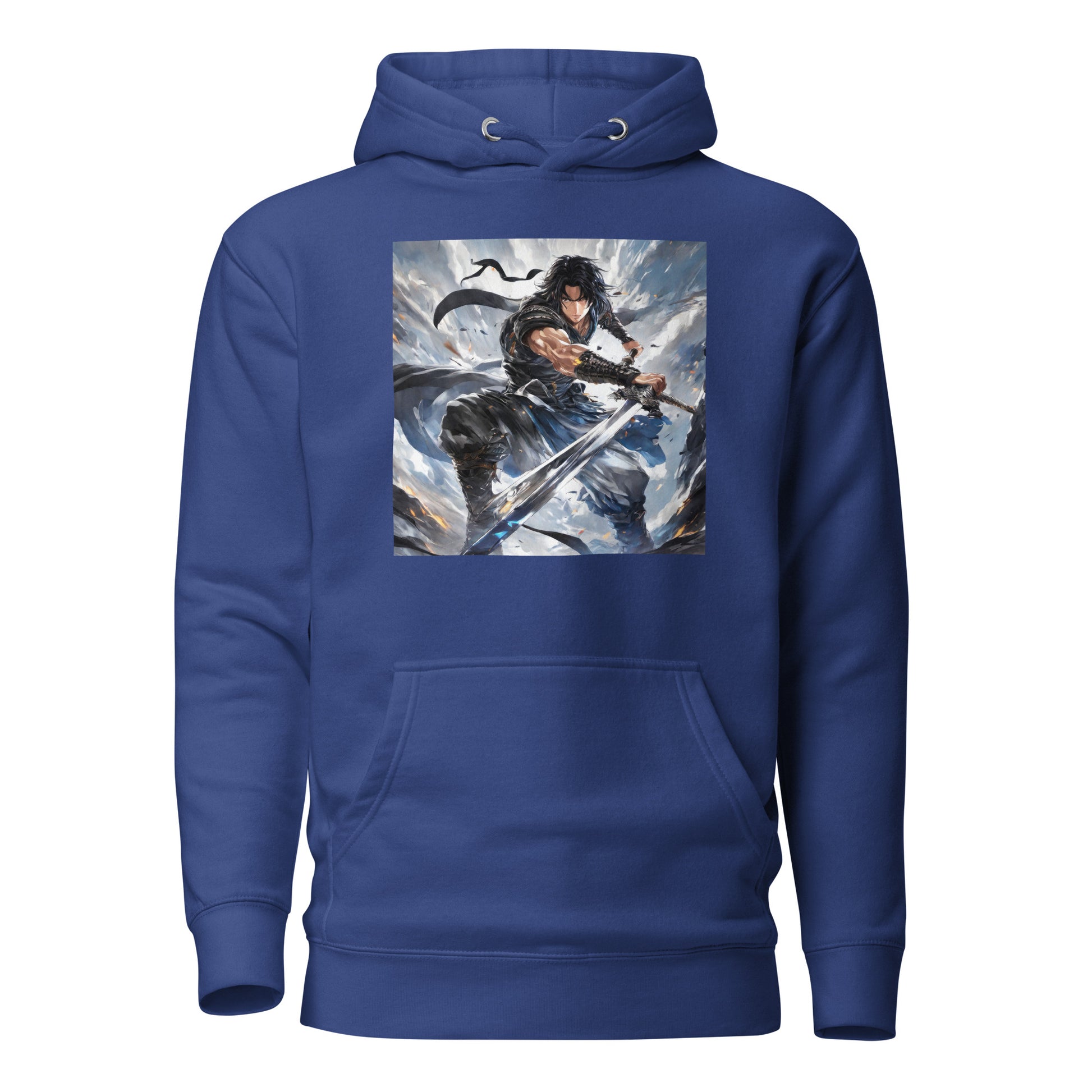 Victory is Mine Men's Anime Hoodie Team Royal