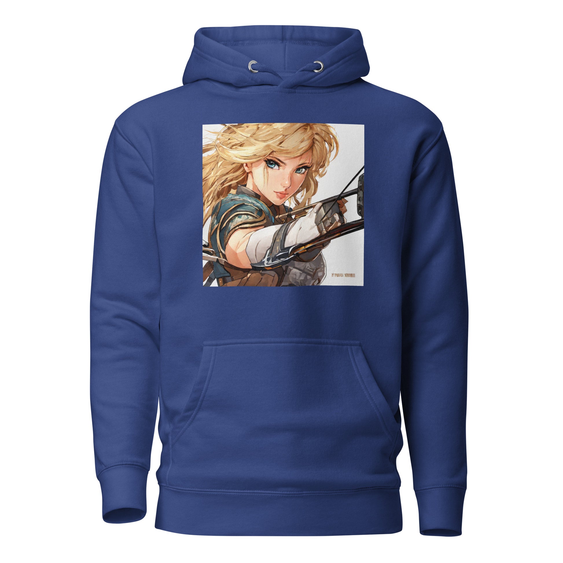 Fierce Shieldmaiden Men's Anime Hoodie Team Royal