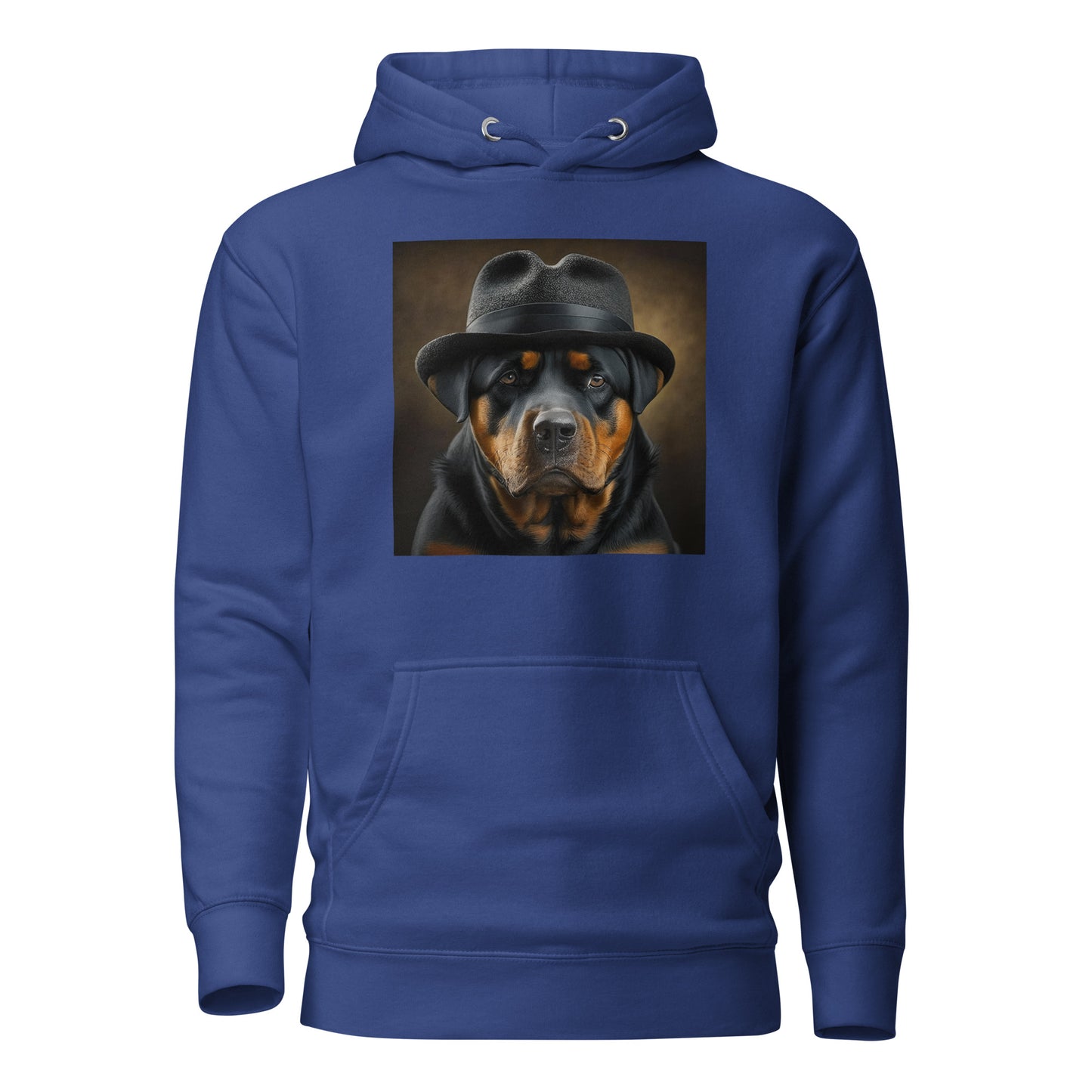 Rotty Boss Dog Men's Graphic Hoodie Team Royal