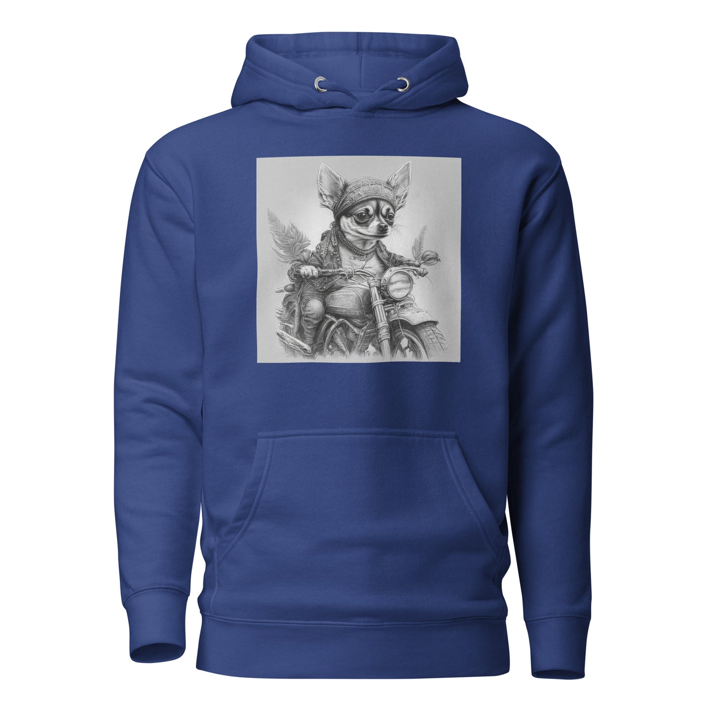 Tiny Speedster Chihuahua Men's Hoodie Team Royal