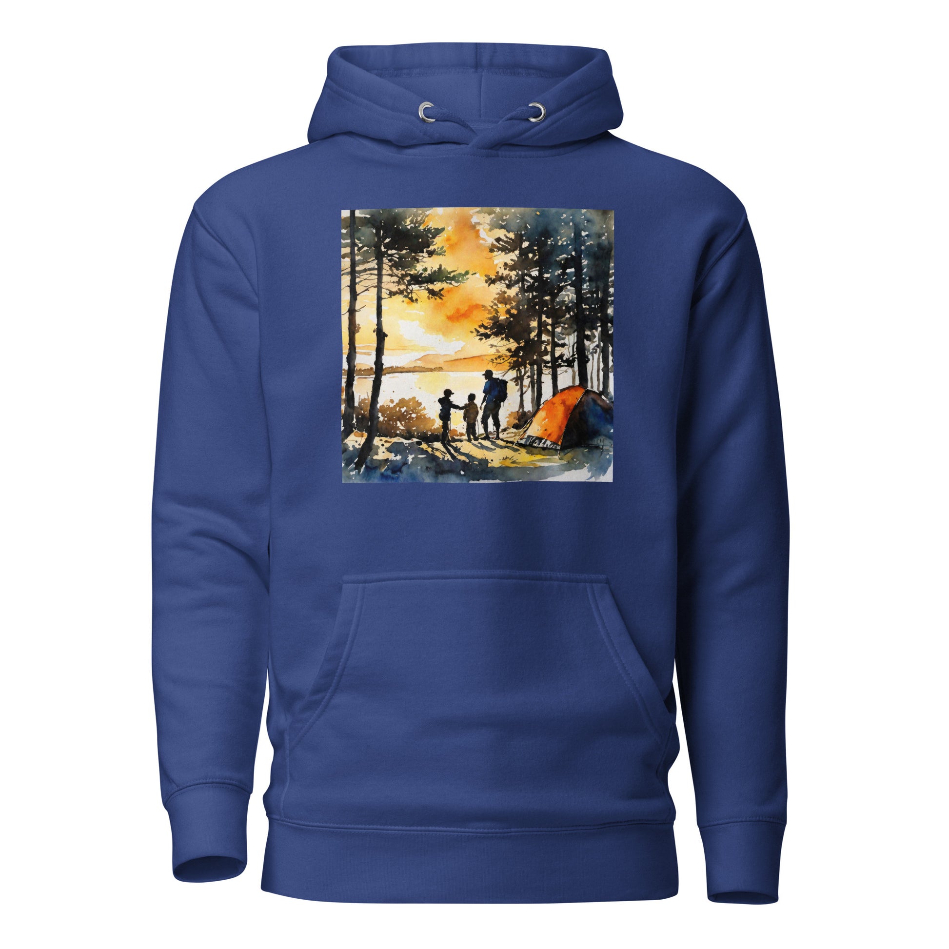 Nostalgic Camping with Dad Hoodie Team Royal