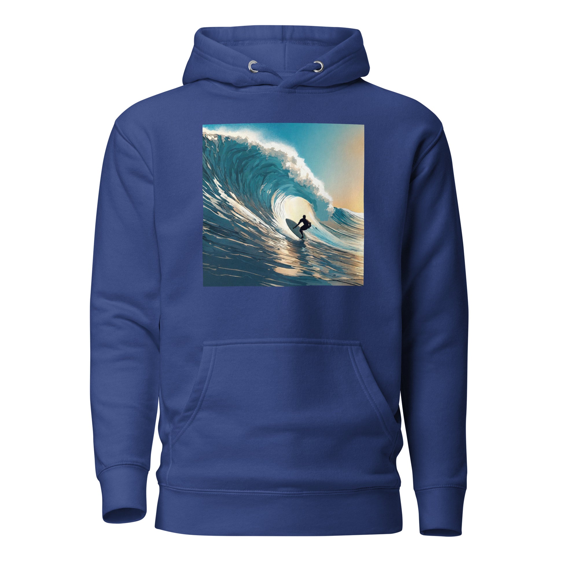 Catching Waves Surfing Men's Hoodie Team Royal