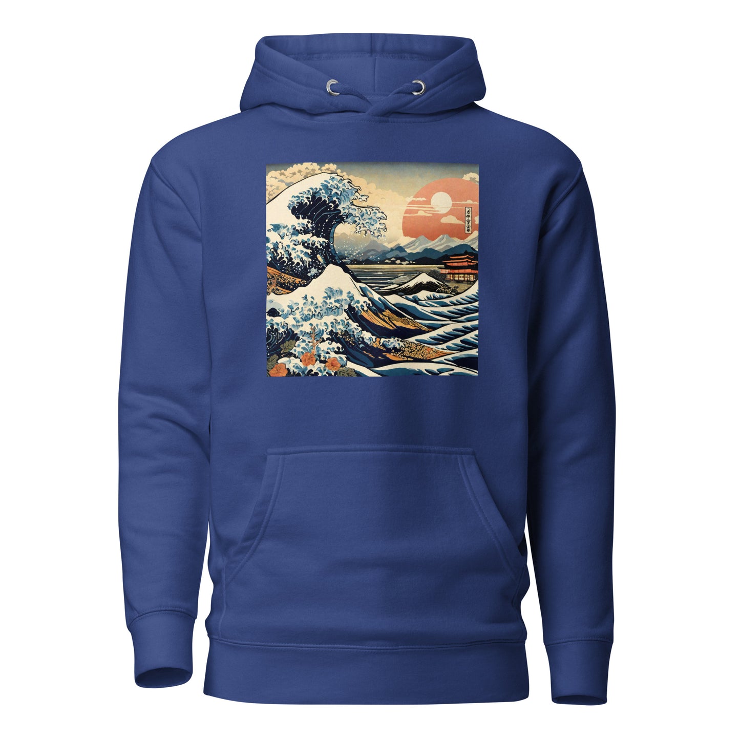 Ukiyo-e Wave Men's Hoodie Team Royal