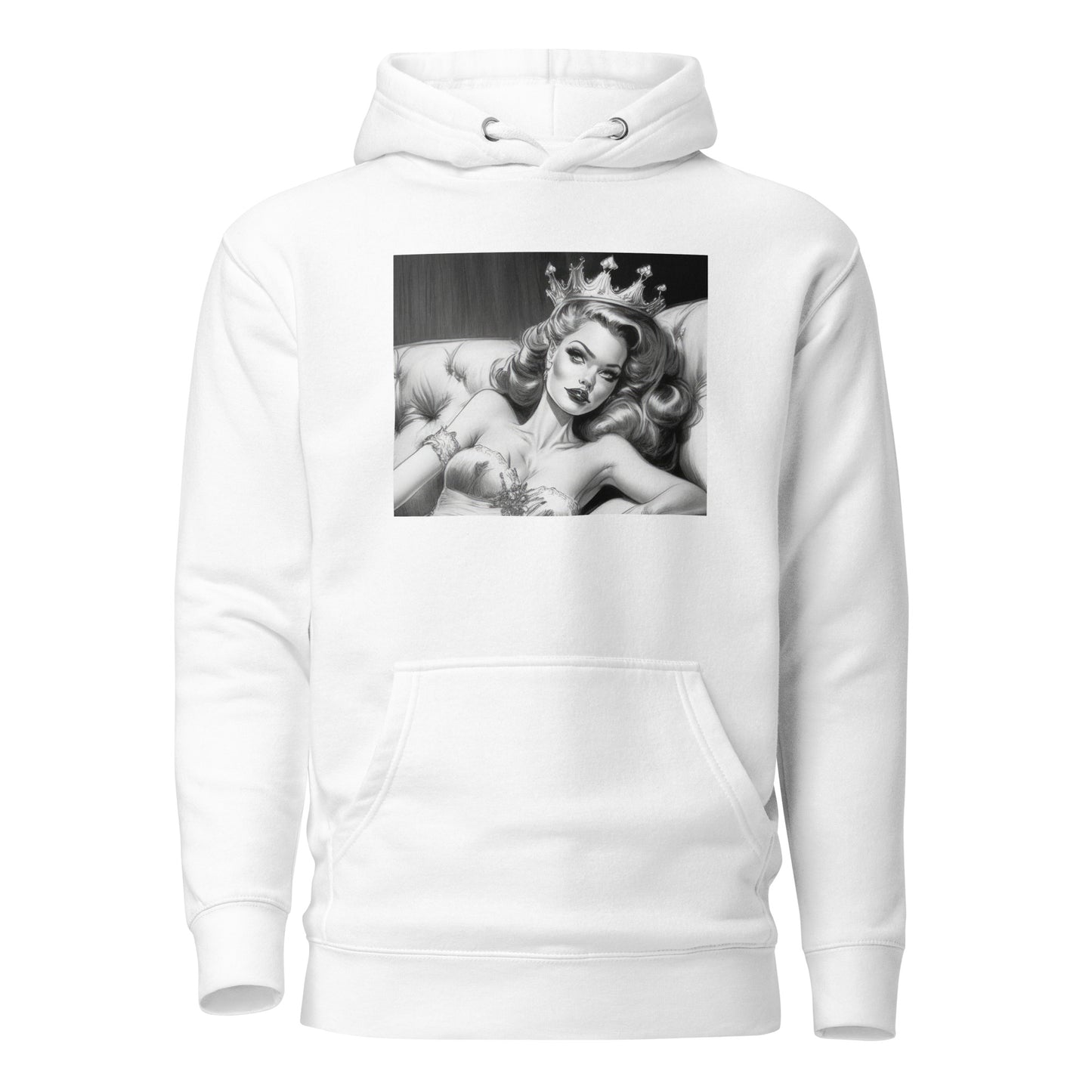 50's Pinup Men's Hoodie White