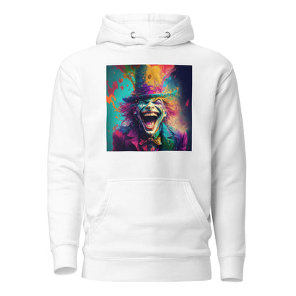 Crazy Mad Hatter Men's Alice in Wonderland Hoodie White