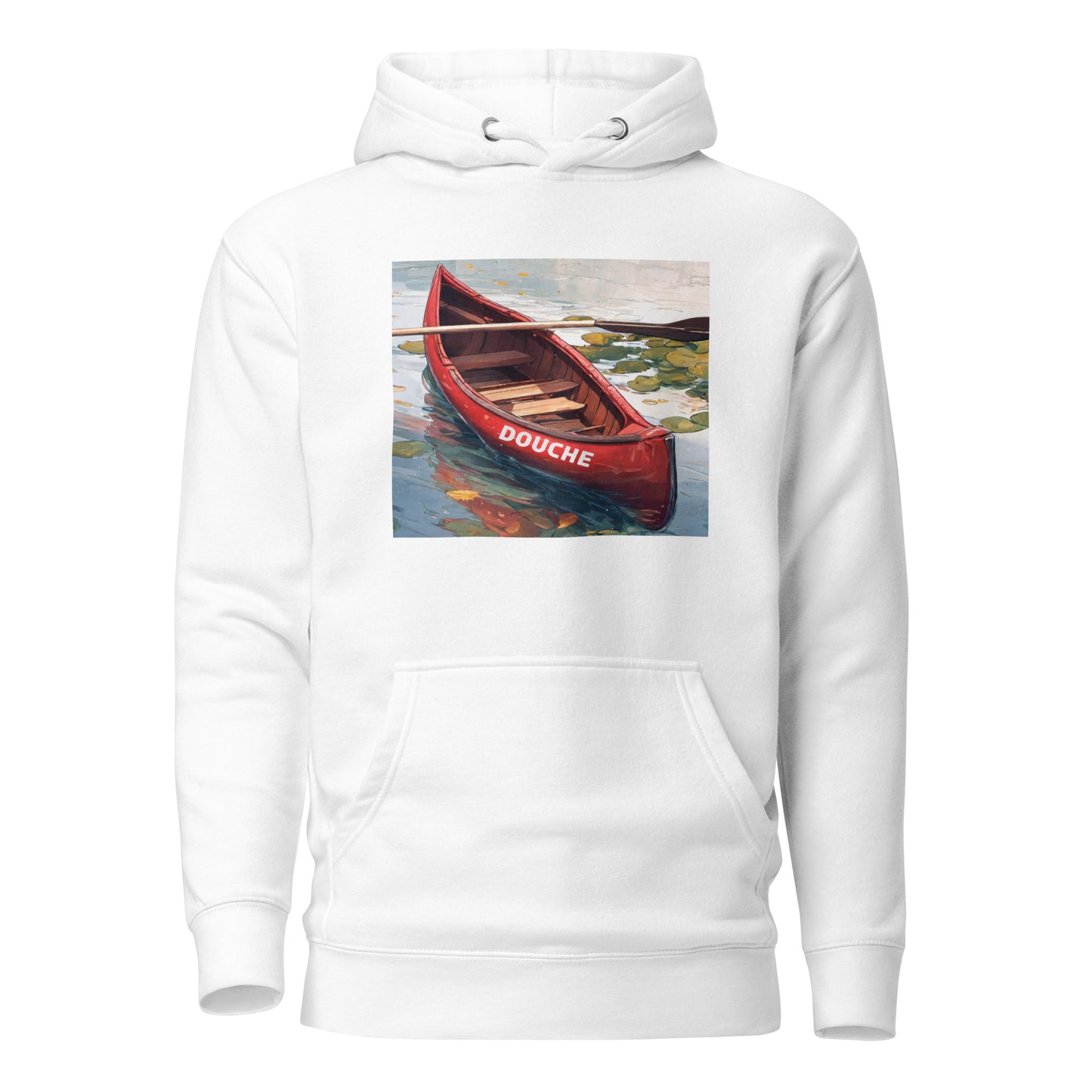 Douche Canoe Men's Funny Hoodie White