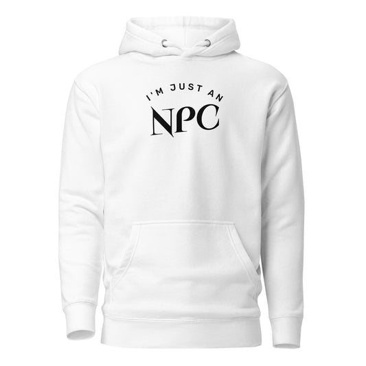 I'm Just an NPC Men's Funny Hoodie White