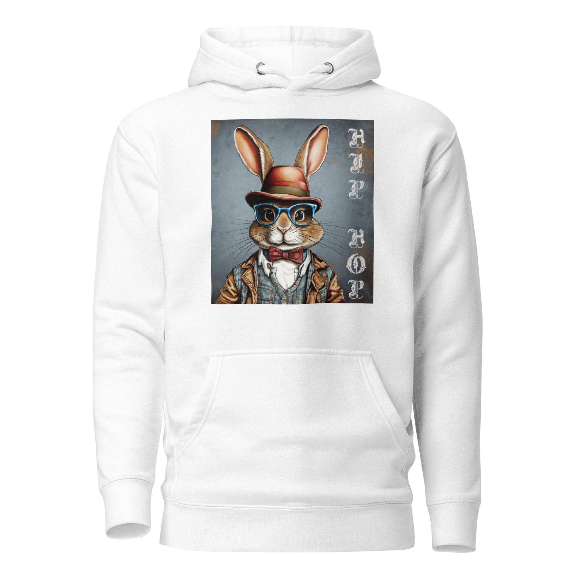 Hip Hop Men's Funny Hoodie White