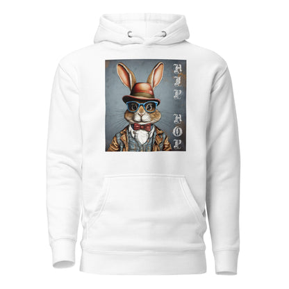 Hip Hop Men's Funny Hoodie White