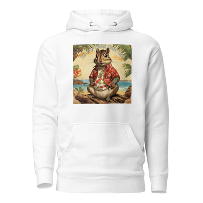 Casual Friday Squirrel Men's Funny Hoodie White